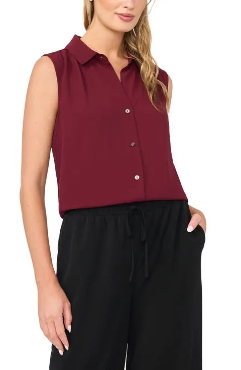 Extended Shoulder Sleeveless Top