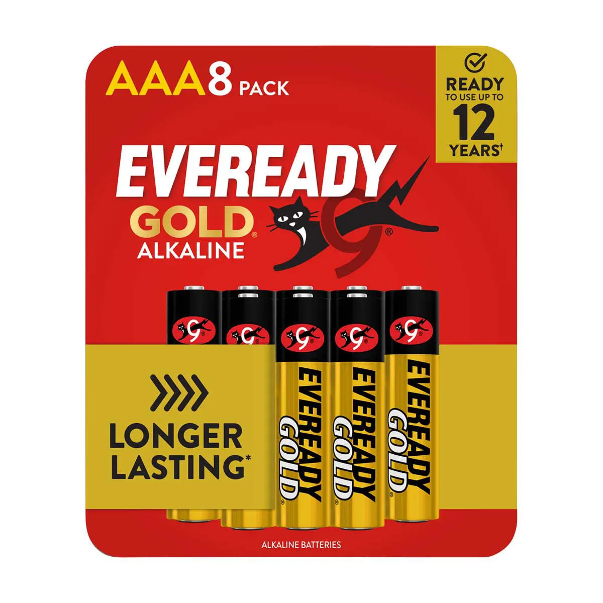 Eveready Gold Alkaline AAA Batteries, 8 pk