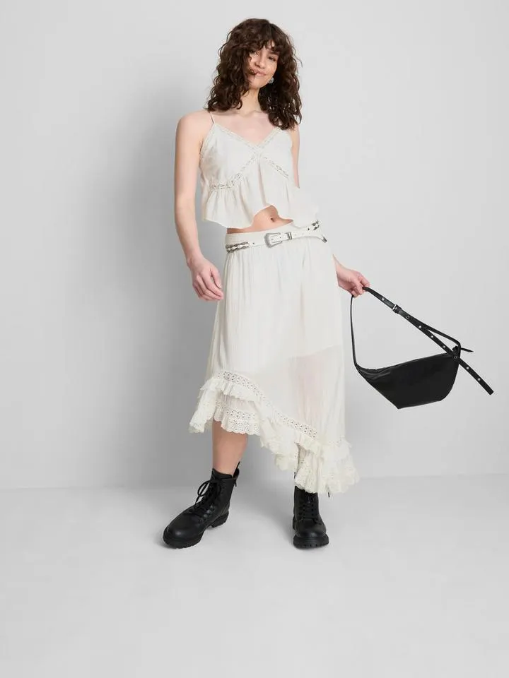 The Primark Scene | Jupe longue asymétrique brodée