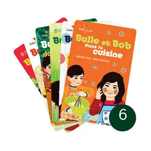 Pack de 6 cartes à écouter "Les aventures de Bulle et Bob"