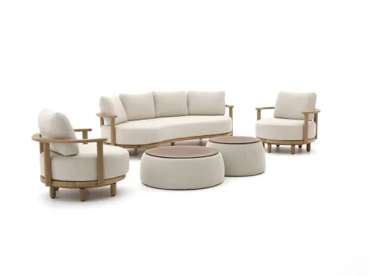 Zavelli Soffice stoel-bank loungeset 7-delig draaibaar 5-zits