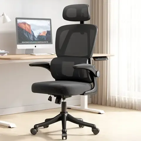 Silla Amia Ergonómica De Oficina Soporte Lumbar Elástico Negro