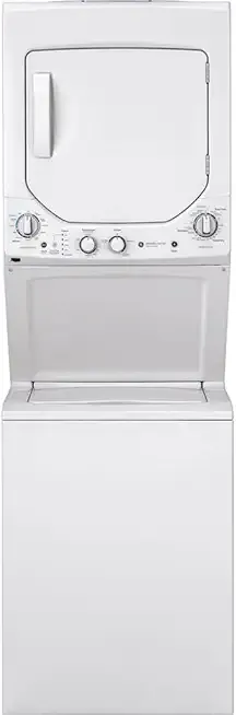 GE 24" Unitized Washer-Elec Dryer White