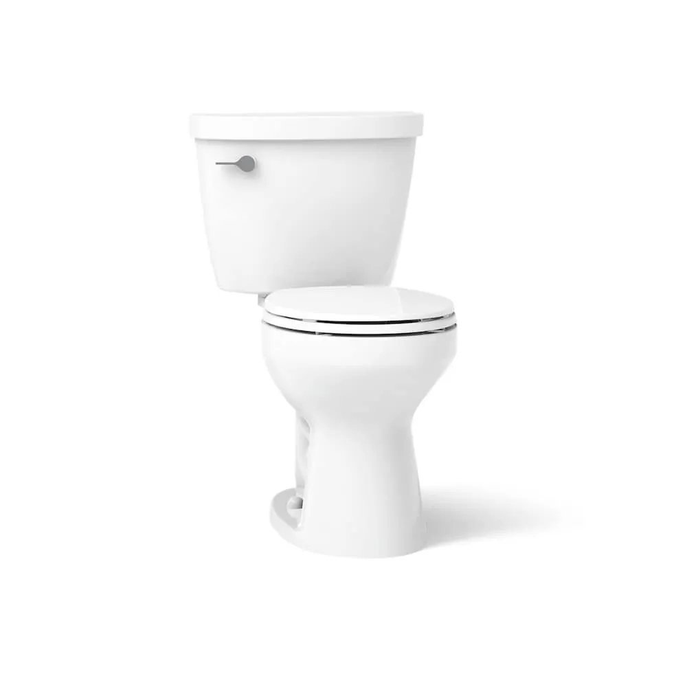 KOHLER Cimarron The Complete Solution 2-Piece Round Front Toilet, 4.8 LPF in White