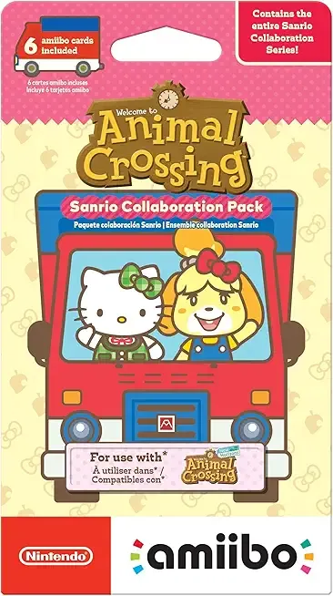 Nintendo Amiibo Animal Crossing New Horizon Sanrio Collaboration Exclusive Pack - 6 Cards [video game] [video game]