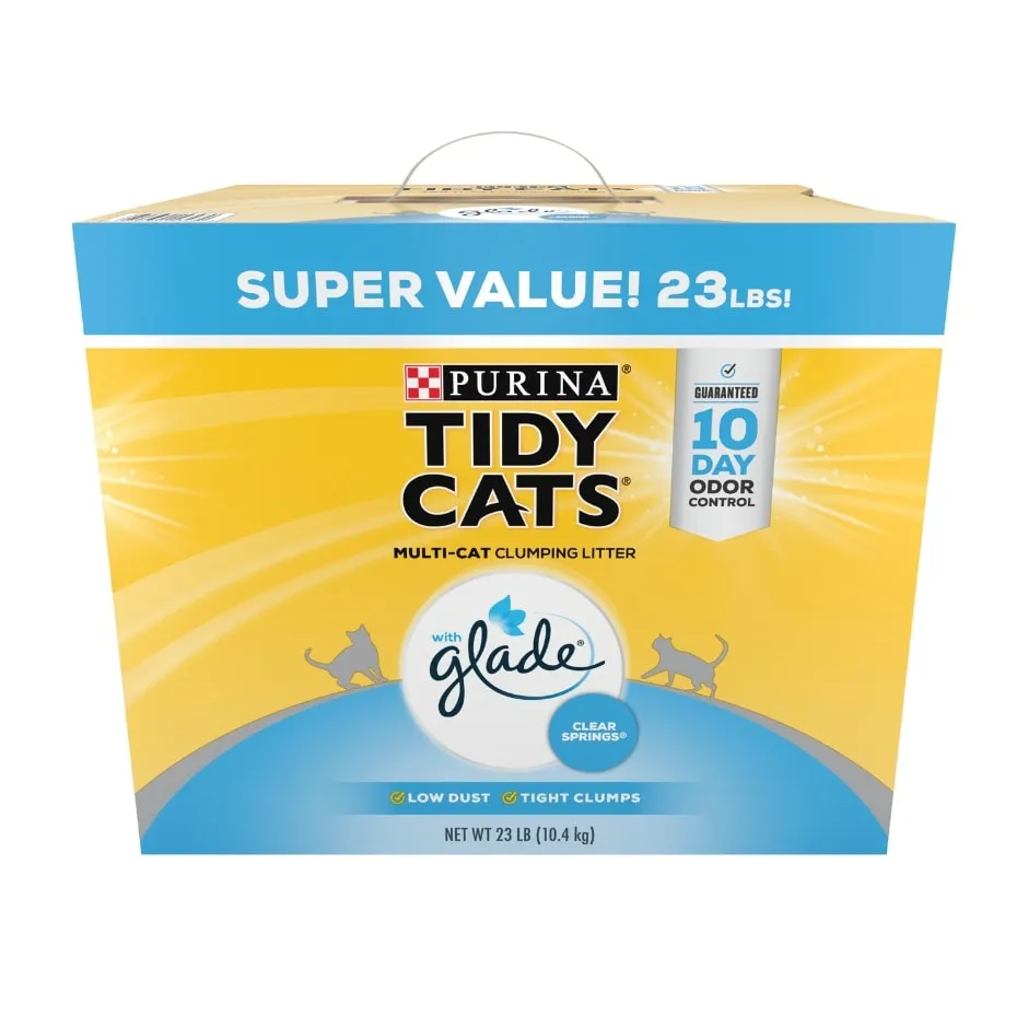 Purina Tidy Cats Clumping Cat Litter with Glade Multi Cat Litter - 23 lb. Box