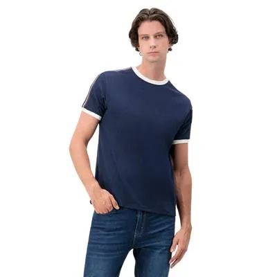 Playera Hummo Hombre Puños Y Cuello En Contraste