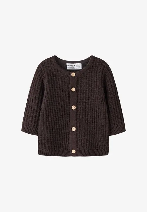 NBMOLIVAR LS KNIT CARD - Cardigan - red