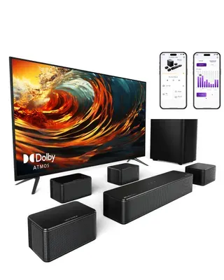 ULTIMEA 7.1 Dolby Atmos Soundbar für TV, Heimkino Sound Surround System, Poseidon D80 Boom