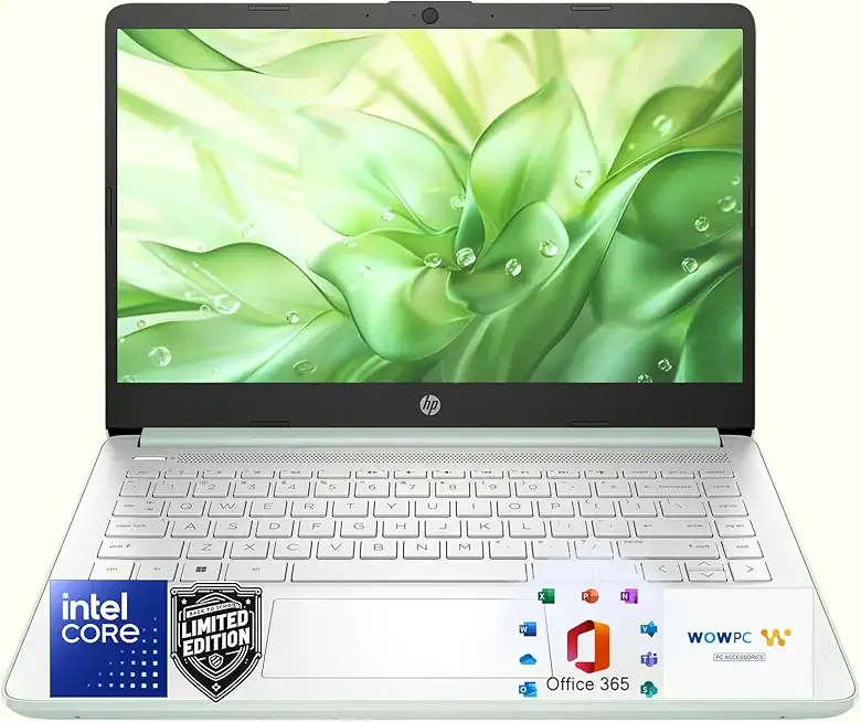 HP Ultrabook Laptop for Students and Business • Office 365 & Copilot AI • Intel 4-Core CPU • 1.1TB Storage (1TB OneDrive and 128GB SSD) • 8GB RAM • Windows 11 w/o Mouse