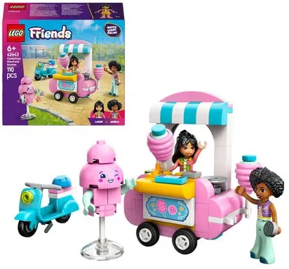 LEGO® FRIENDS 42643 - STAND DE BARBES A PAPA ET SCOOTER