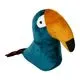 Bloc porte peluche toucan velours vert 20x7.5x22cm
