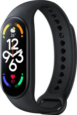 Xiaomi Mi Smart Band 7 Schwarz, Fitness-Tracker, bis 14 Tage Akkulaufzeit, 5 ATM