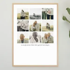 Personlig plakat | Bildecollage Emilie