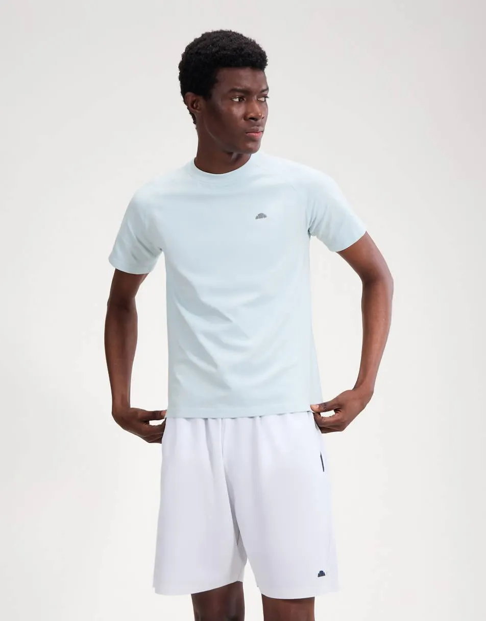 ellesse Drexani short sleeve seamless tee in light blue