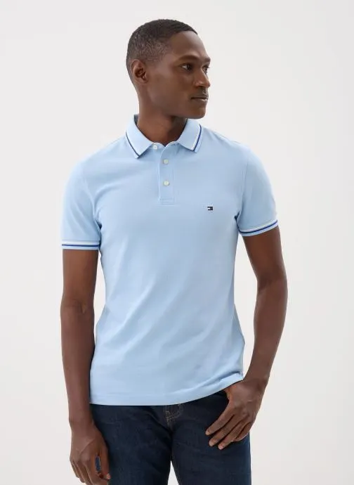 Polo's Tipped Slim Fit Seas heren blauw