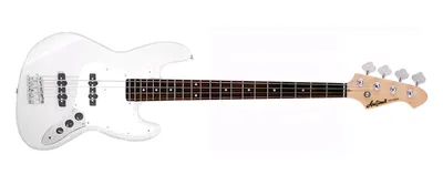 ARIA PRO II J-STYLE - WHITE - 4 STRING BASS