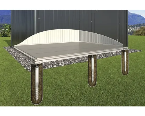 Základ se zemními vruty Biohort SmartBase PLUS pro domek HighLine H2, AvantGarde A3, A5, Panorama P2