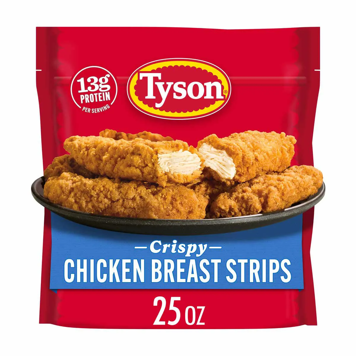 Tyson Frozen Crispy Chicken Breast Strips, 25 oz