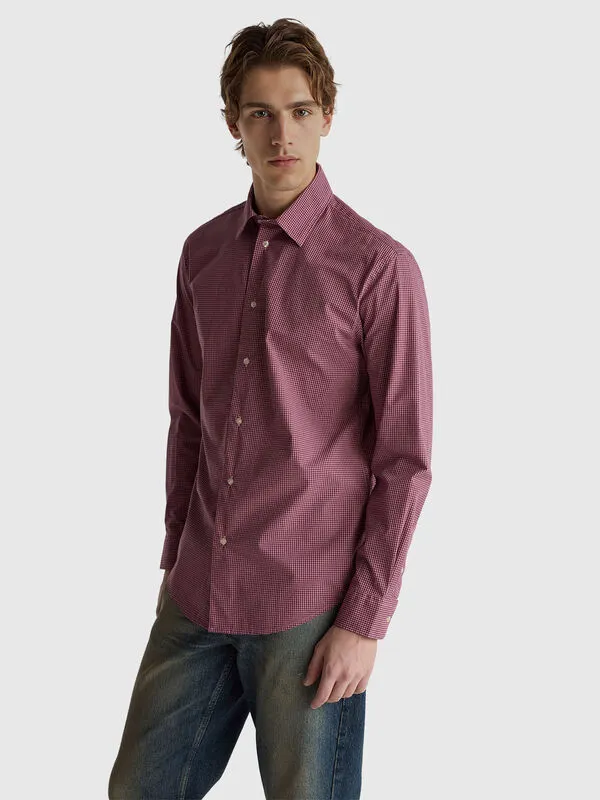 100% cotton check shirt