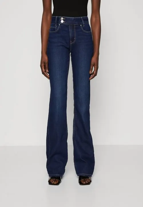 ONLPAOLA - Flared jeans - dark blue denim