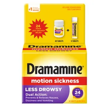 Dramamine Less Drowsy, 48 Tablets
