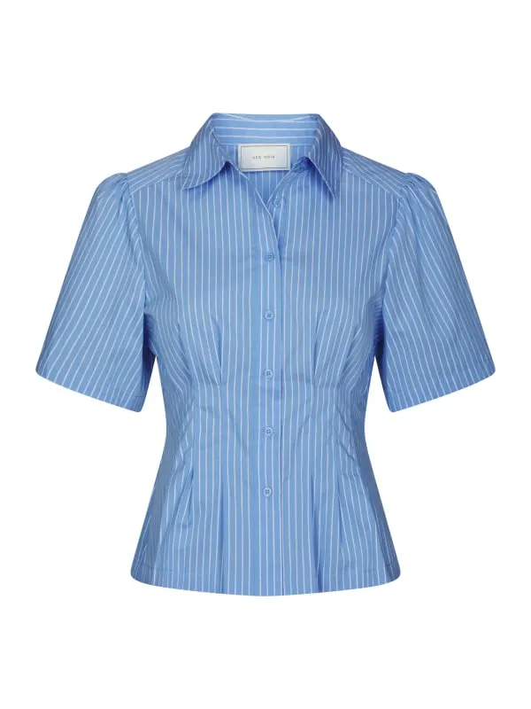 Balara Stripe Poplin Shirt Light Blue