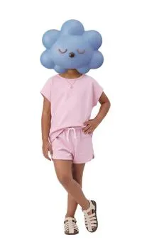 PLAIN T-SHIRT AND BERMUDA SHORTS SET