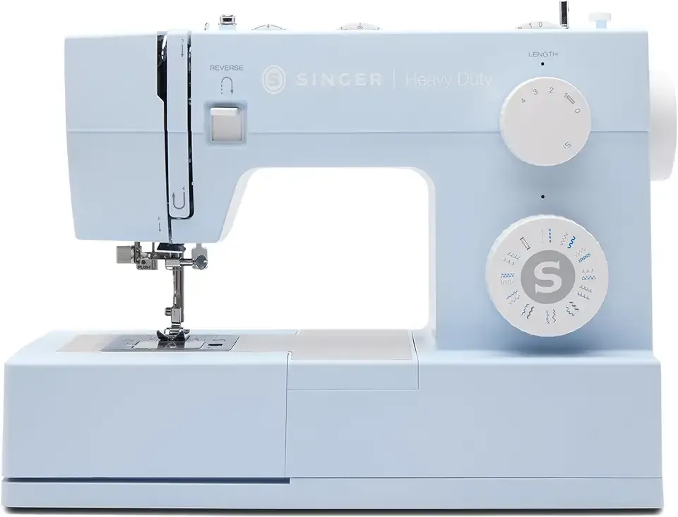 SINGER® HD 4423 (Meltwater Blue) High Speed Sewing Machine + Accessories | 23 Built-In Stitches Deliver 97 Stitch Applications | 50% More Power, 1100 Stitches/Min | Metal Frame, 1-Step Buttonhole