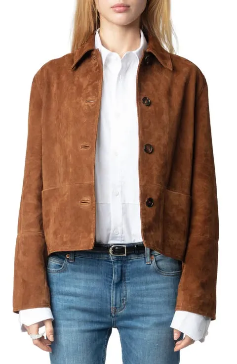 Zadig & Voltaire Lessa Suede Jacket