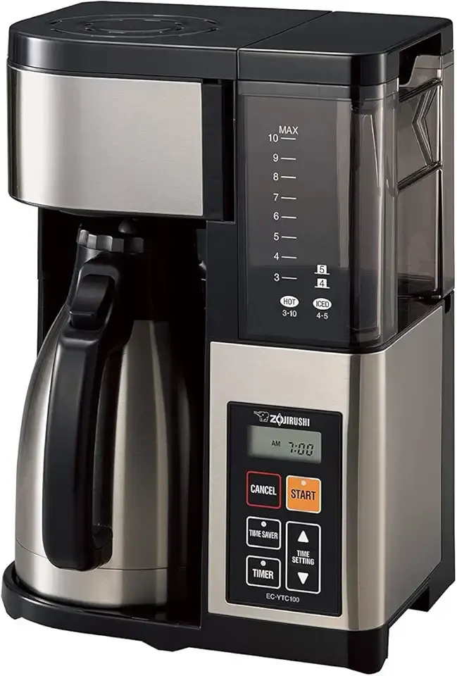 EC-YTC100XB 10-Cup Coffee Maker (Stainless Steel/Black)