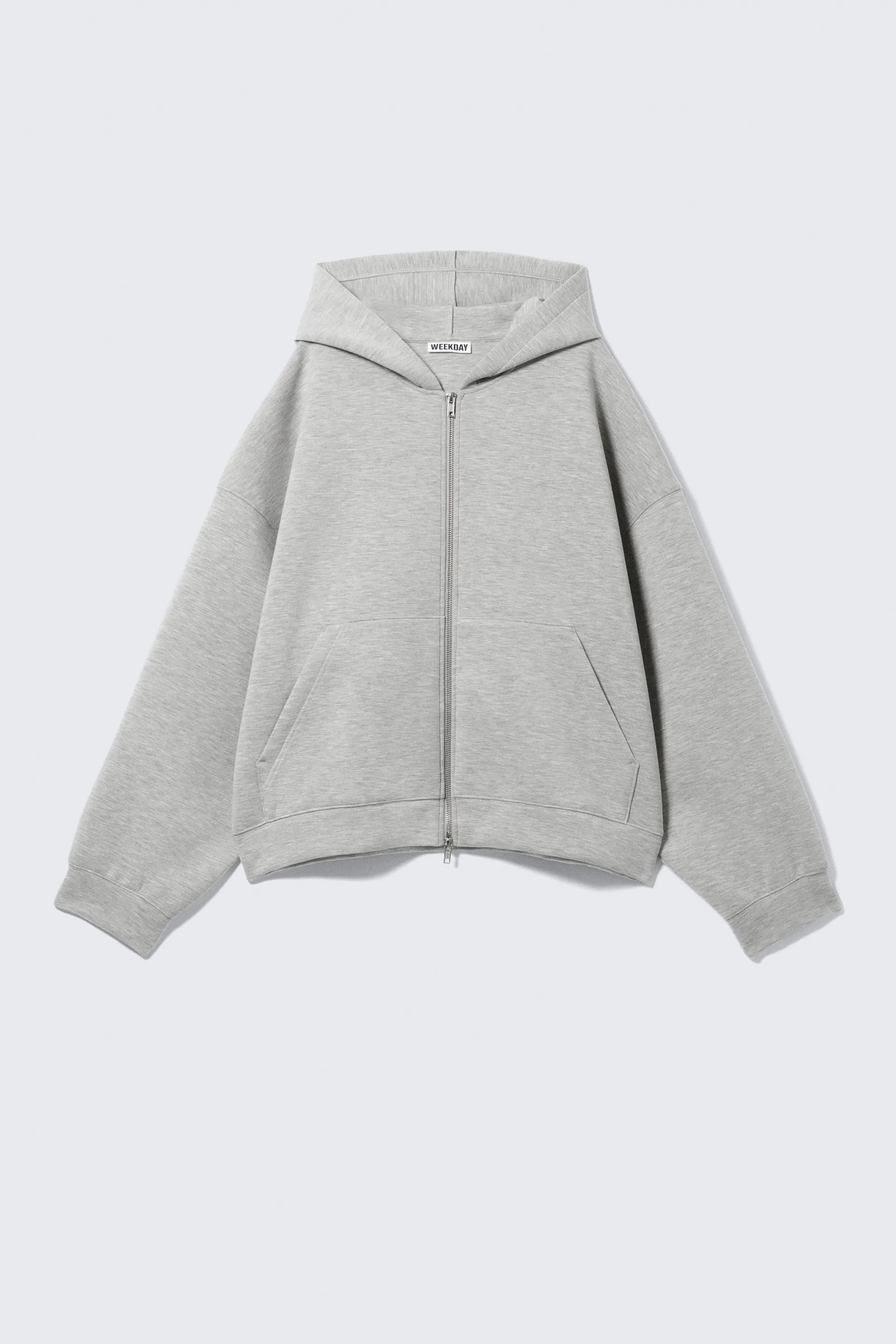 Oversized Scuba Zip-Hoodie