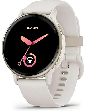 Garmin vívoactive® 5, Health & Fitness GPS Smartwatch, 42mm, Ivory | 24/7 Health Monitoring, Built-In Sports Apps, Sleep Coach, Body Battery™ Energy Monitoring, Workout Benefit & Recovery Time