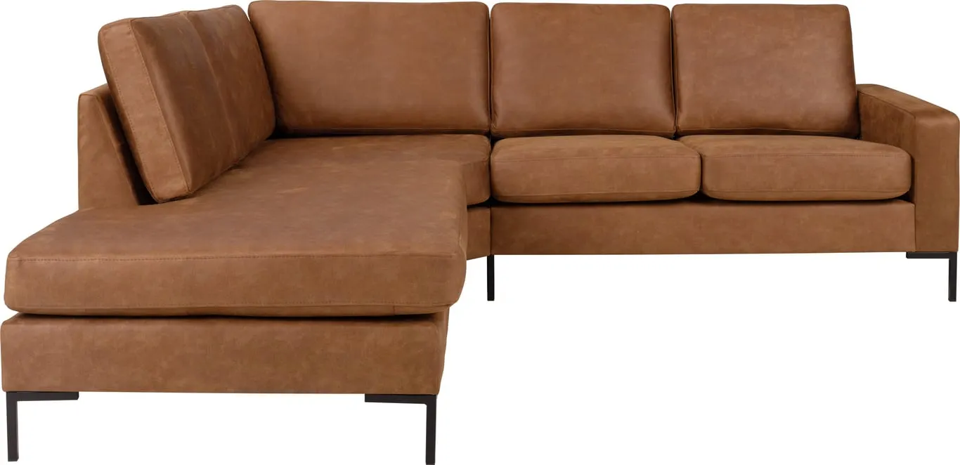 Sone dyp hjørnesofa Modulsofa. 2 seter + stort hjørne + åpen ende i stoff Bull, armlene J.