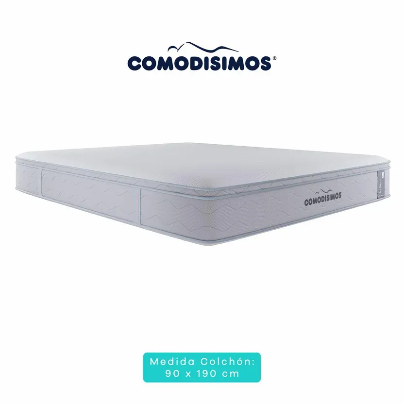 Colchón Sencillo Comodisimos Doble Sensación de Firmeza Suave Best Night Special 90x190x32