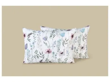 Lot de 2 taies d’oreillers en coton mélangé, 70 x 50 cm