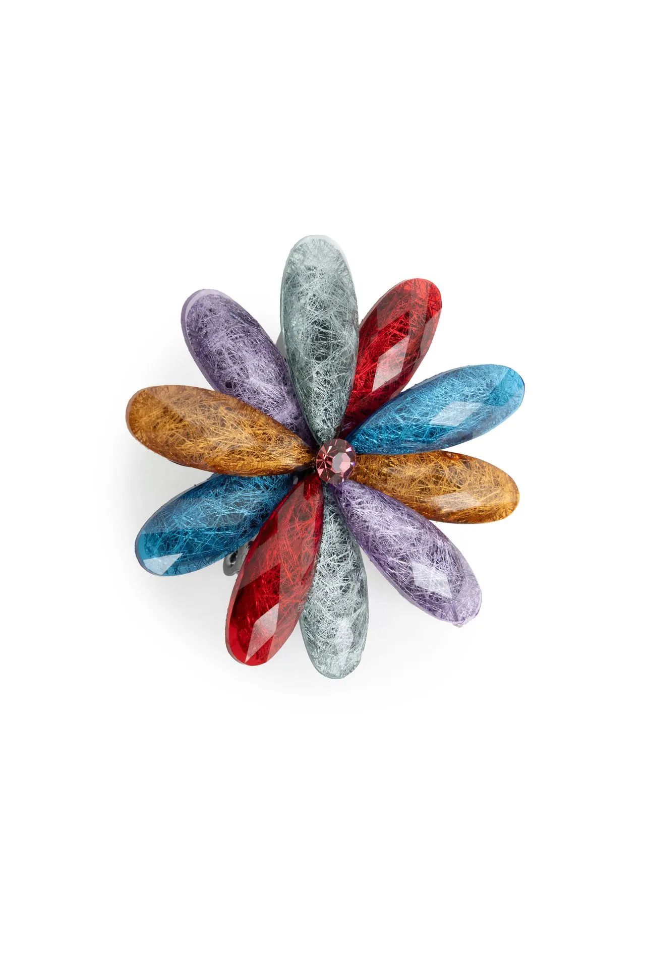 Broche kleurrijke bloem