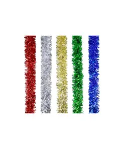 Matte Wavy Tinsel Assorted 2m