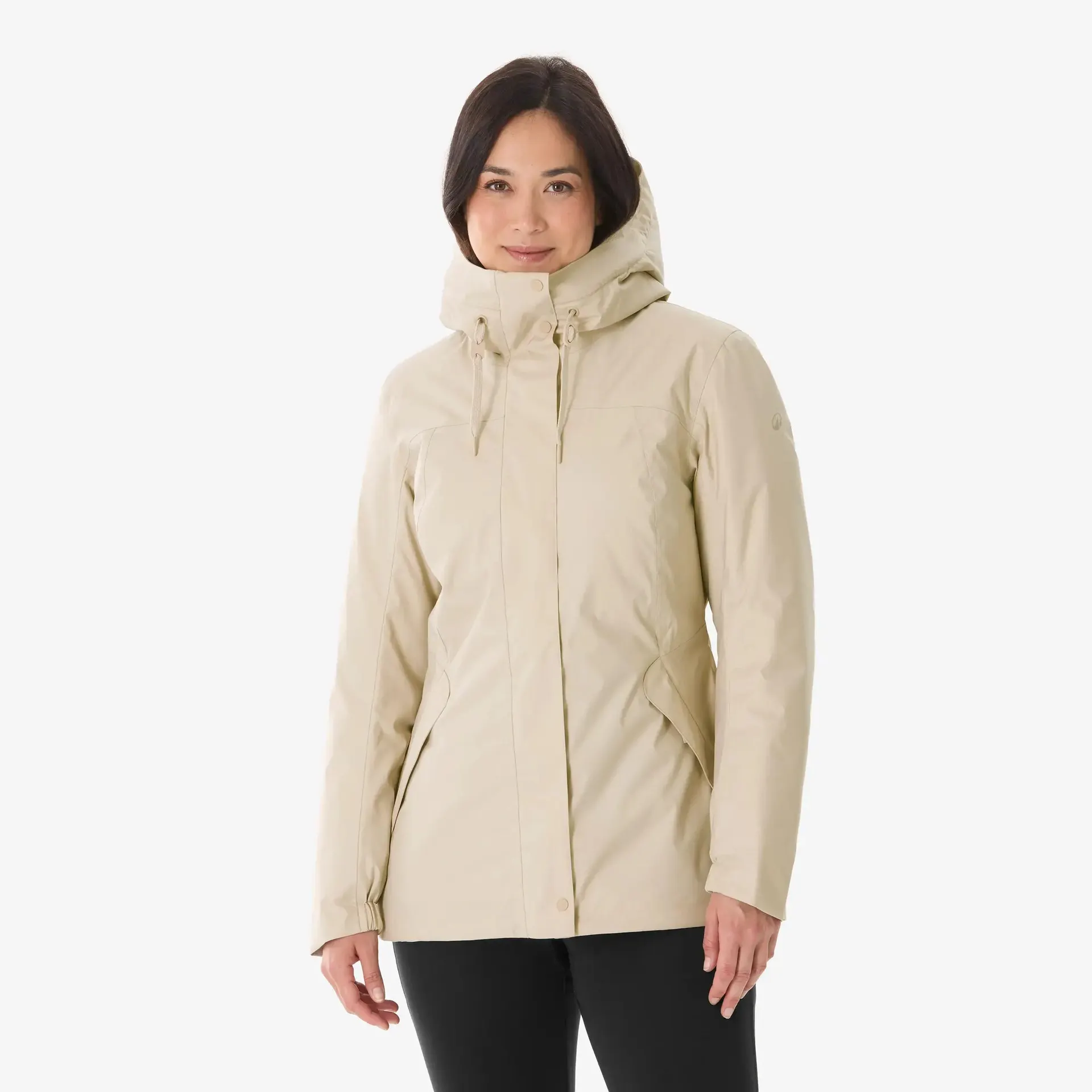 QUECHUA Dámská nepromokavá turistická bunda NH 500 do -10 °C