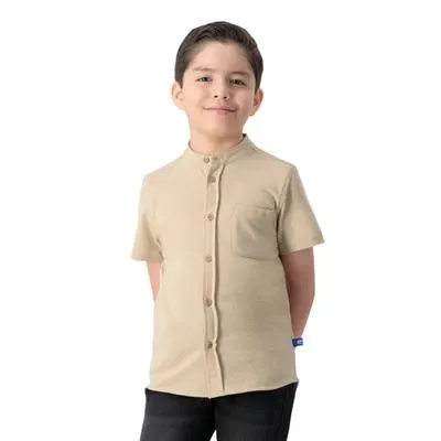 Camisa Hummo Niño Cuello Mao Manga Corta