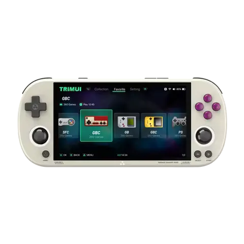 Trimui Smart Pro Handheld Game Console 4.96''IPS Screen Linux System Joystick RGB Lighting Smartpro Retro Video Game Player Gift