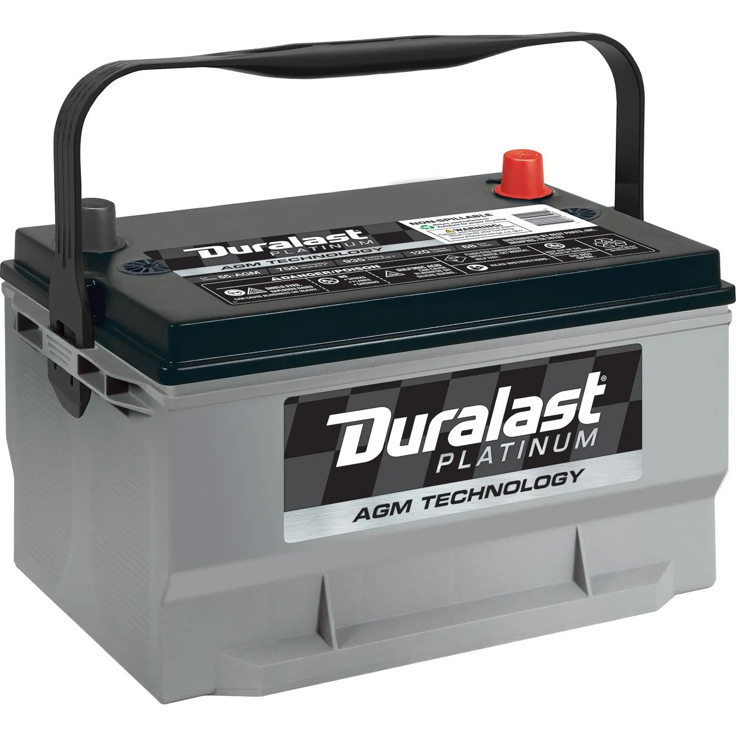 Duralast Platinum Group Size 65 Absorbed Glass Mat (AGM) Battery 65-AGM