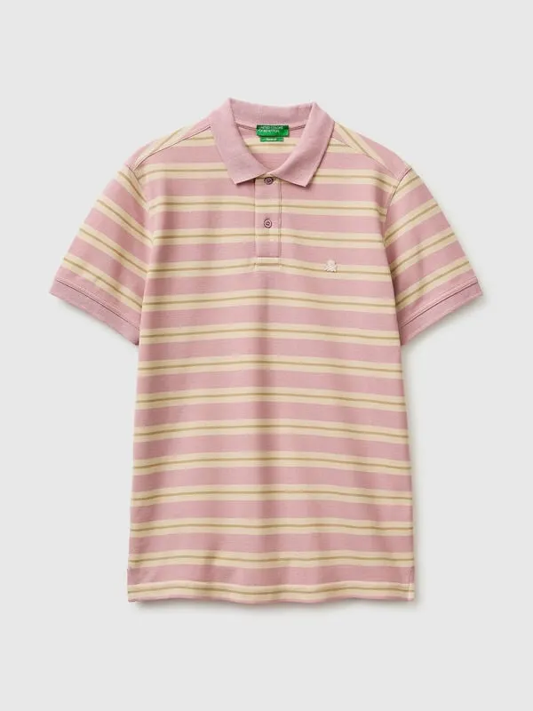 Striped polo shirt