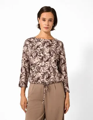 Maglia - Con nodi - Beige