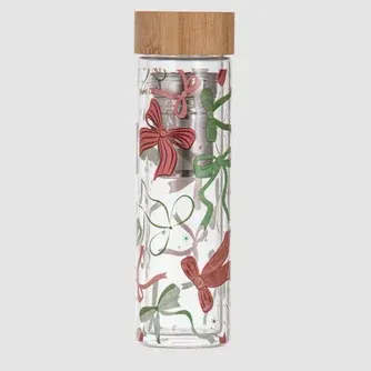 Just Home Tis The Season Tea Infuser Bottle