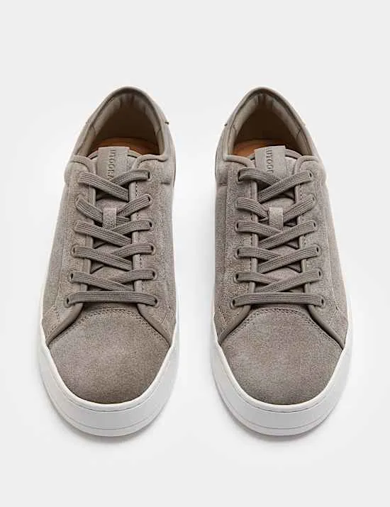 Cupsole-Schnürturnschuhe aus Leder