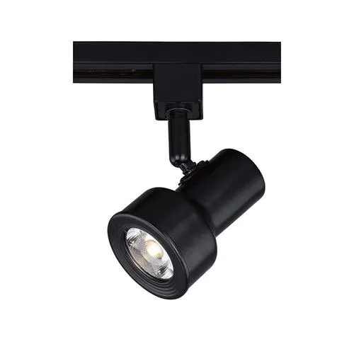 Patriot Lighting® Step Cylinder Black LED Track Lighting Head