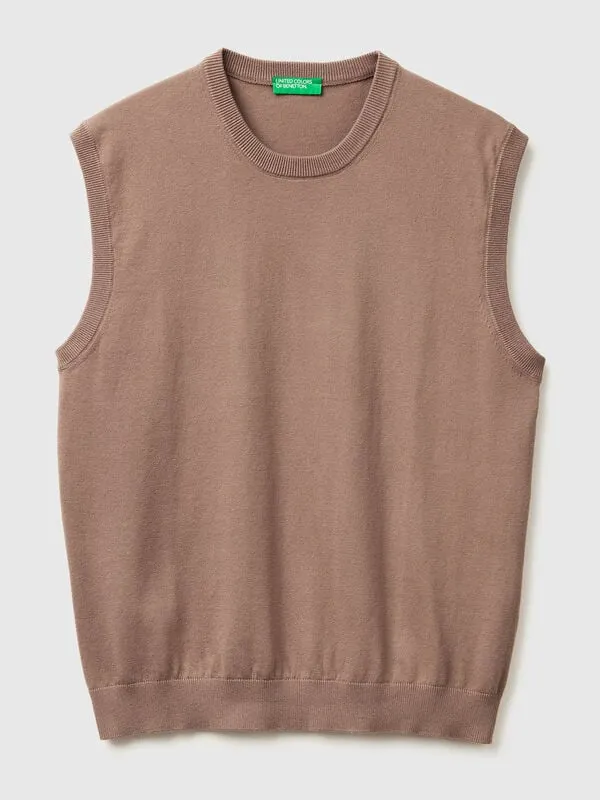 Vest in tricot cotton