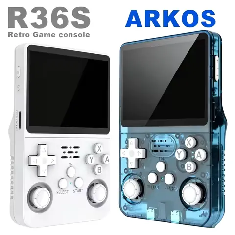3.5 Inch IPS R36S Retro Game Handheld, Linux System Portable Pocket Console, 64GB/128GB Memory Retro Gaming Gift