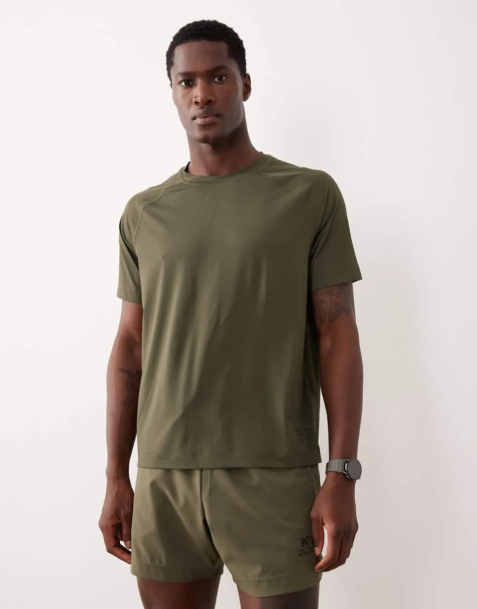 Abercrombie & Fitch YPB workout short sleeve t-shirt in green